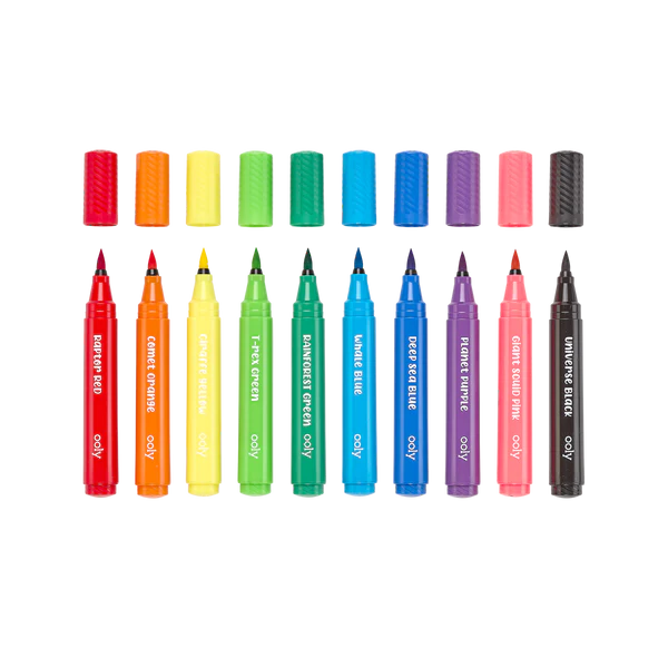 Big Bright Brush Markers (10 count)