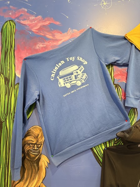 Blue Zip-Up Childish Hoodie