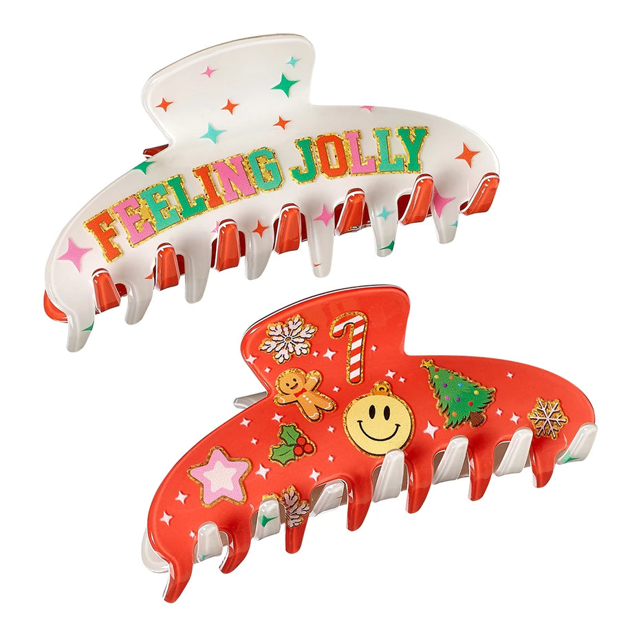 Feeling Jolly Large Claw Clip