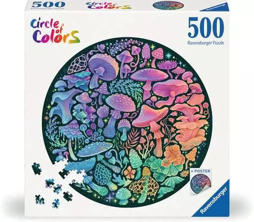 Circle of Colors Mushrooms Puzzle (500pc)