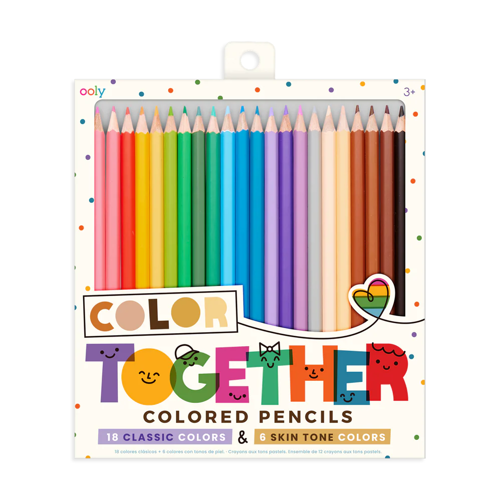 Color Together Pencils - 18 Colors and 6 Skin Tones
