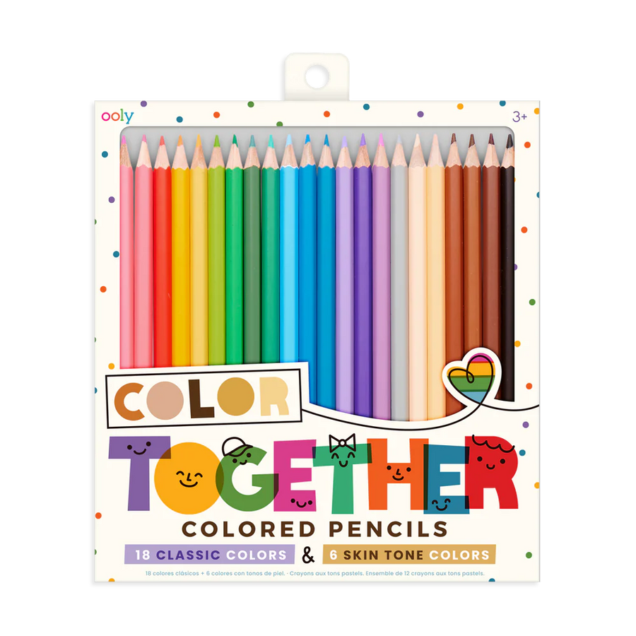 Color Together Pencils - 18 Colors and 6 Skin Tones