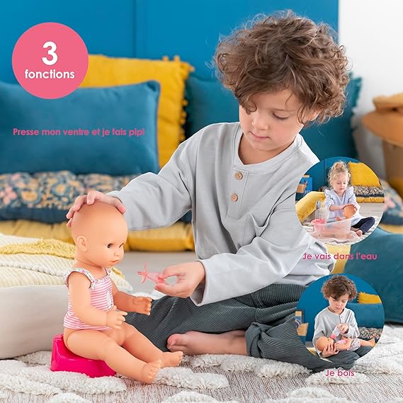 Corolle - Drink-and-Wet Bath Baby Doll