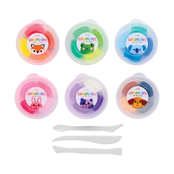 Creatibles Deluxe Air Dry Clay Kit - Set of 24 Colors