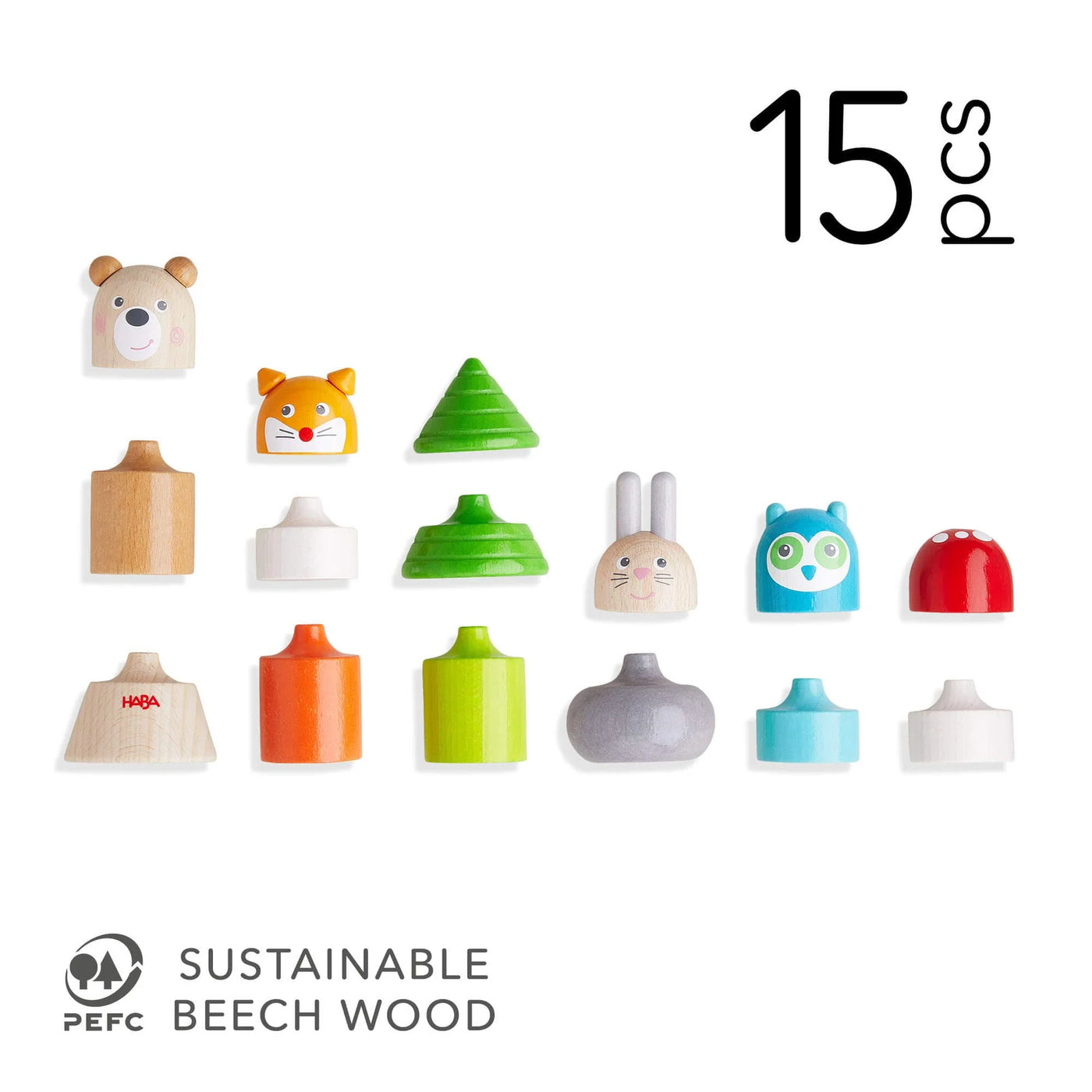 Forest Animals Stacking Blocks