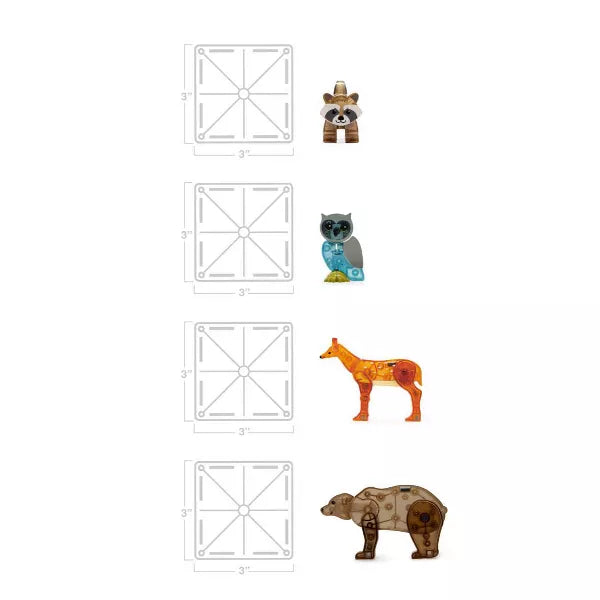 Magna-tiles - Forest Animals