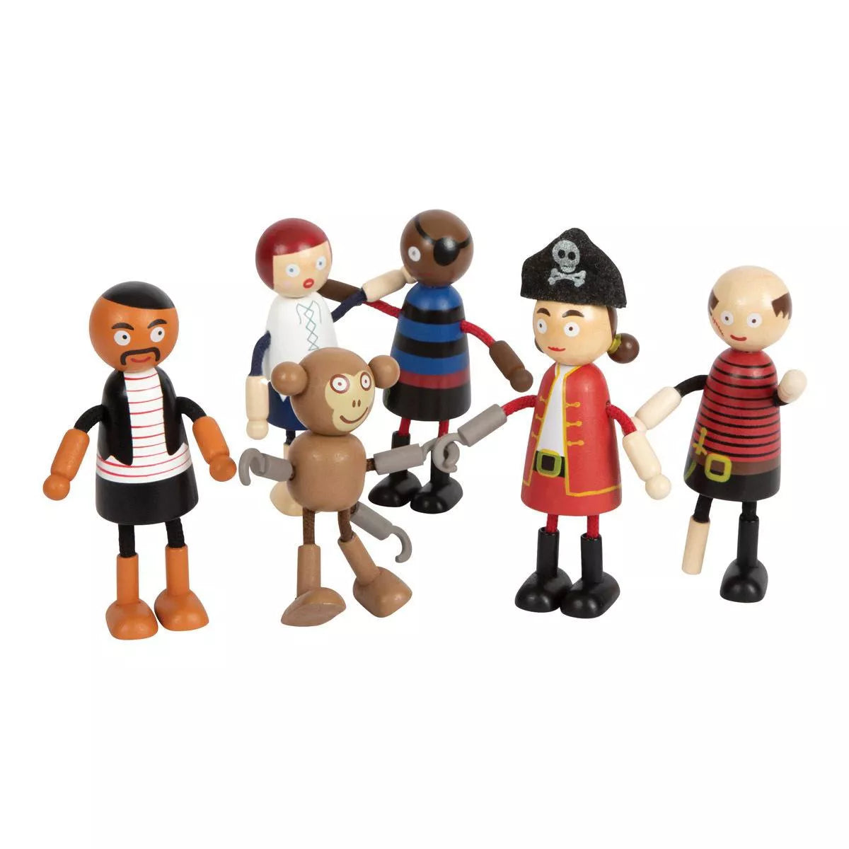 Small Foot Wooden Bending Dolls  Pirate