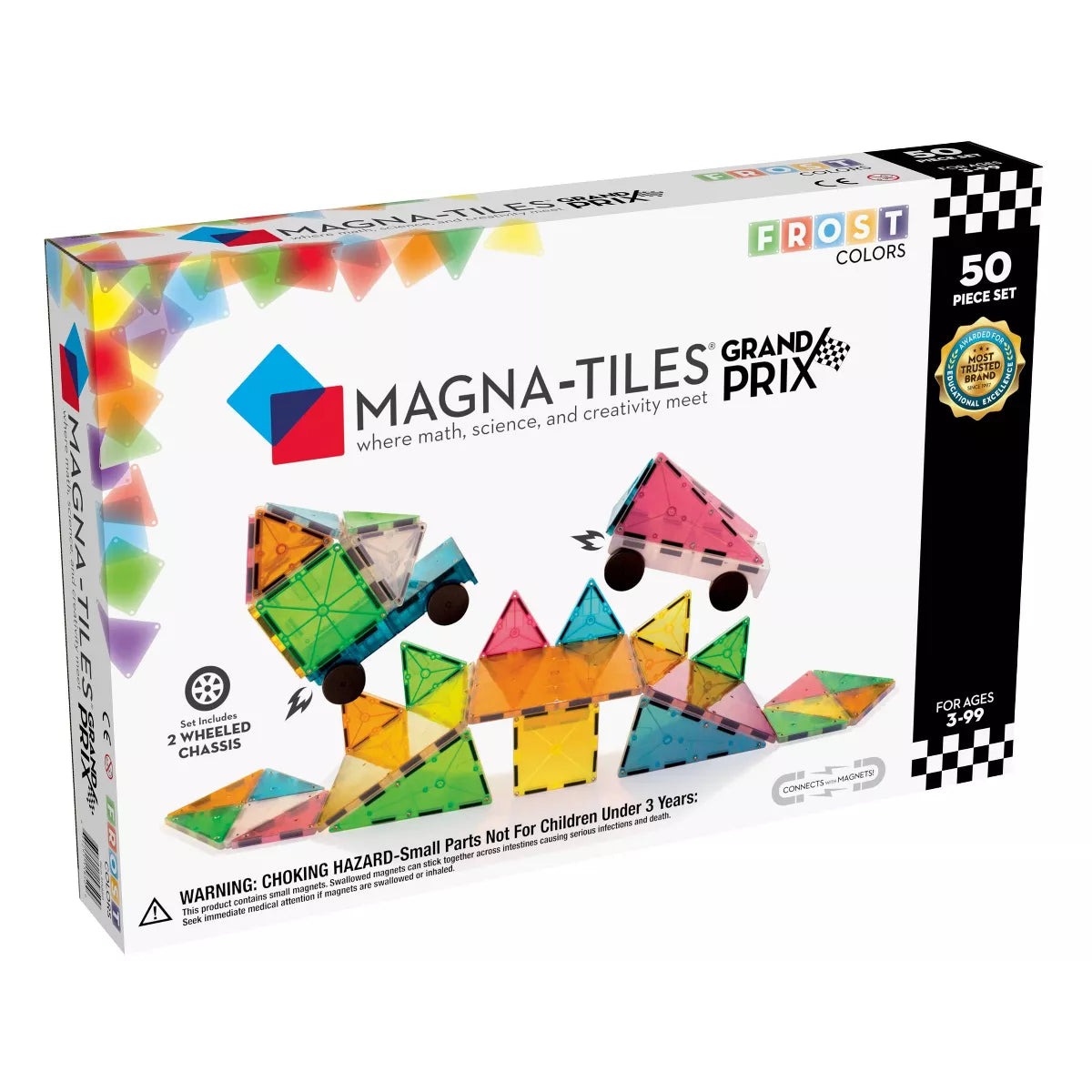 Magna-Tiles Grand Prix Frost 50pcs