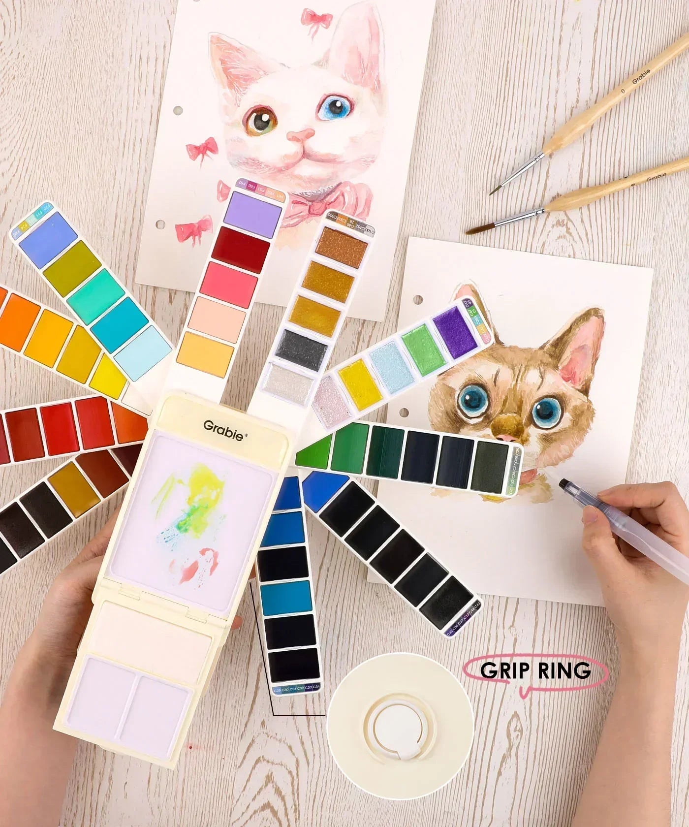 Grabie Foldable Water Color Set of 56