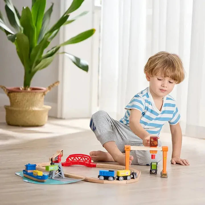 Lift and Load Harbor Train Set