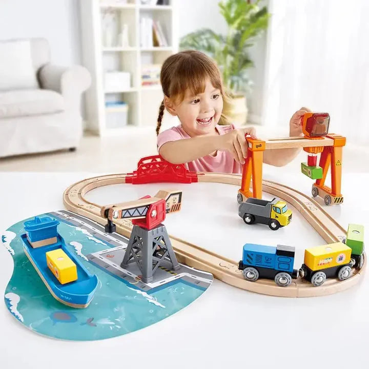Lift and Load Harbor Train Set