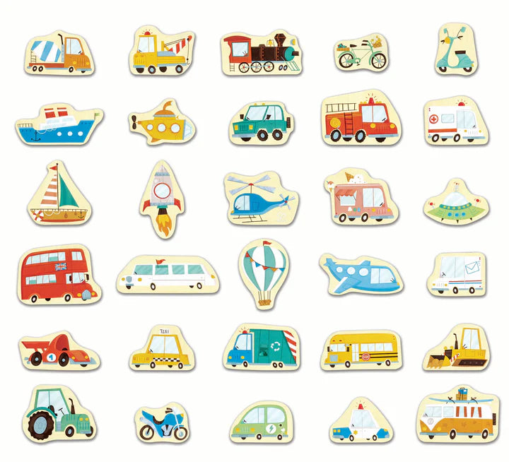 Vehicles & Transport Magnets by Hape