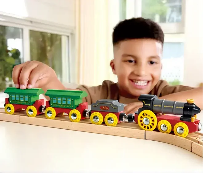 Retro Stream Train with Lights & Sounds