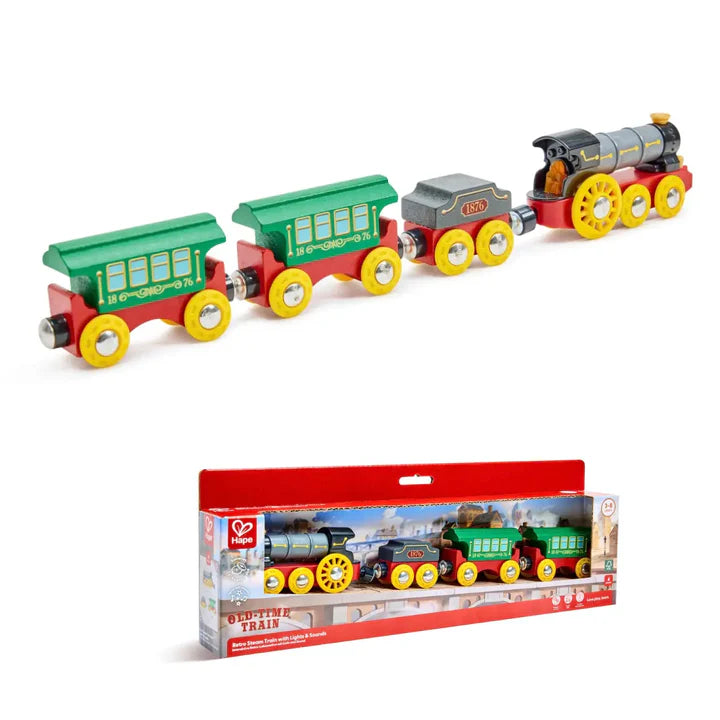 Retro Stream Train with Lights & Sounds