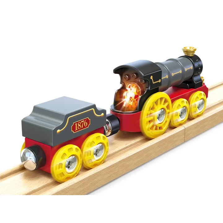 Retro Stream Train with Lights & Sounds