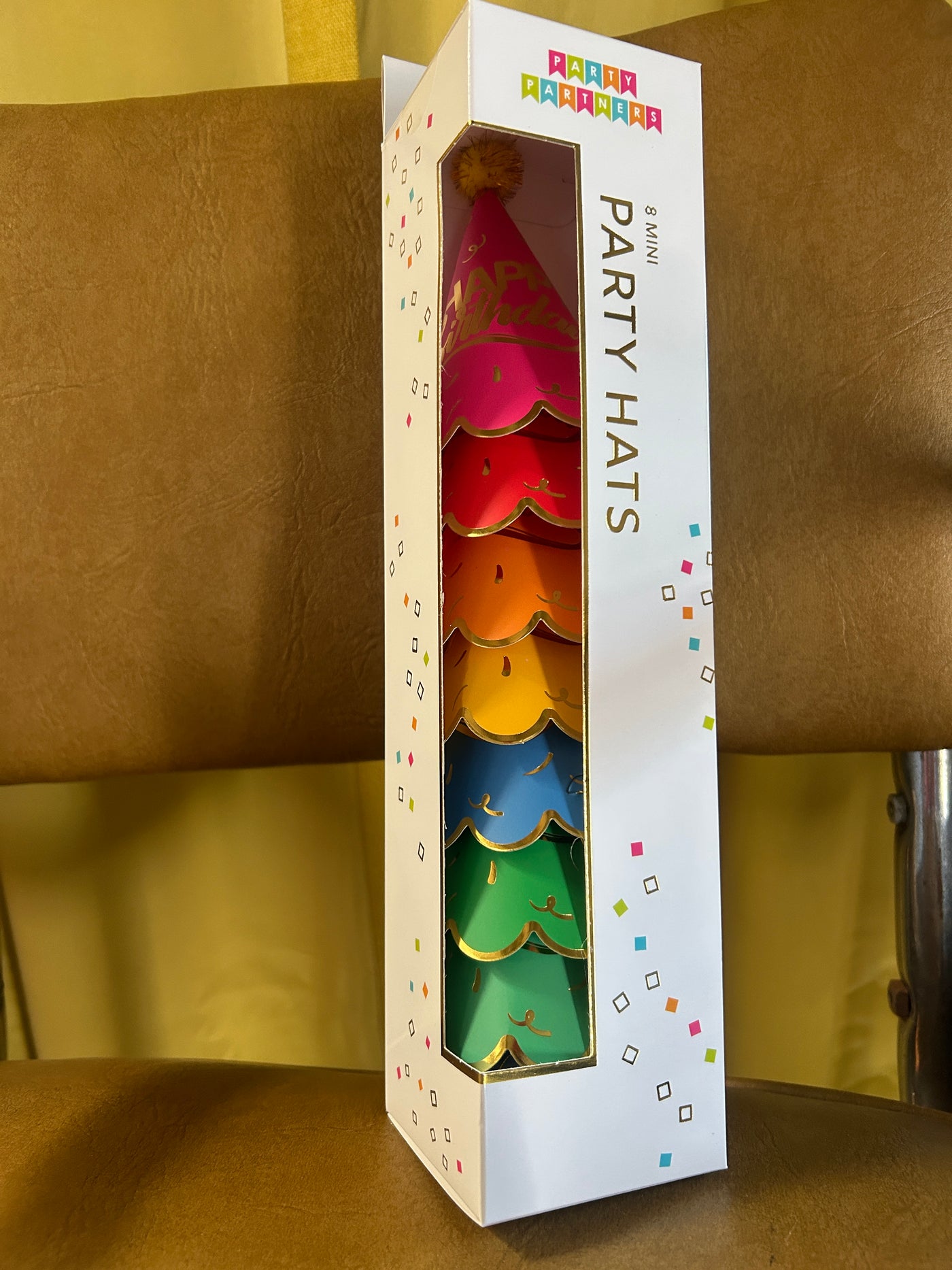 Mini Rainbow Birthday Hats