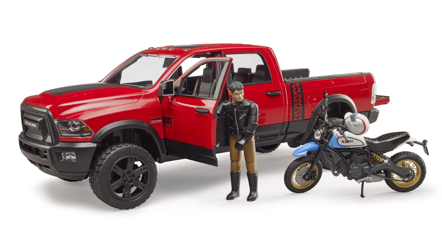 RAM 2500 Power Wagon with Scrambler Ducati Desert Sled