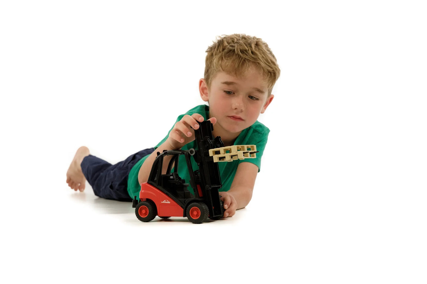 Bruder - 02511 Linde Forklift H30D (with 2 pallets)