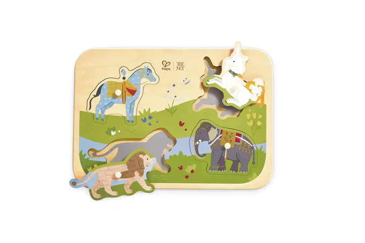 The Met - Majestic Animal Wooden Peg Puzzle