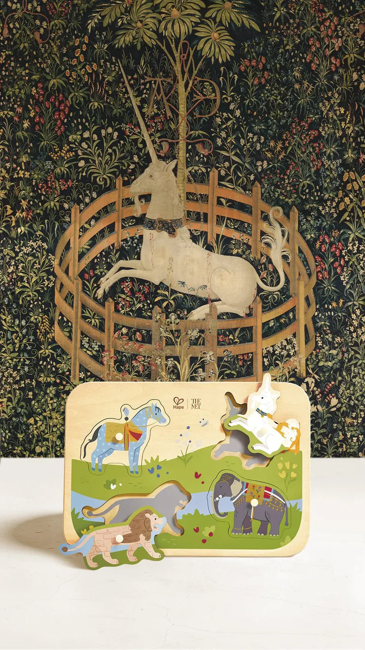 The Met - Majestic Animal Wooden Peg Puzzle