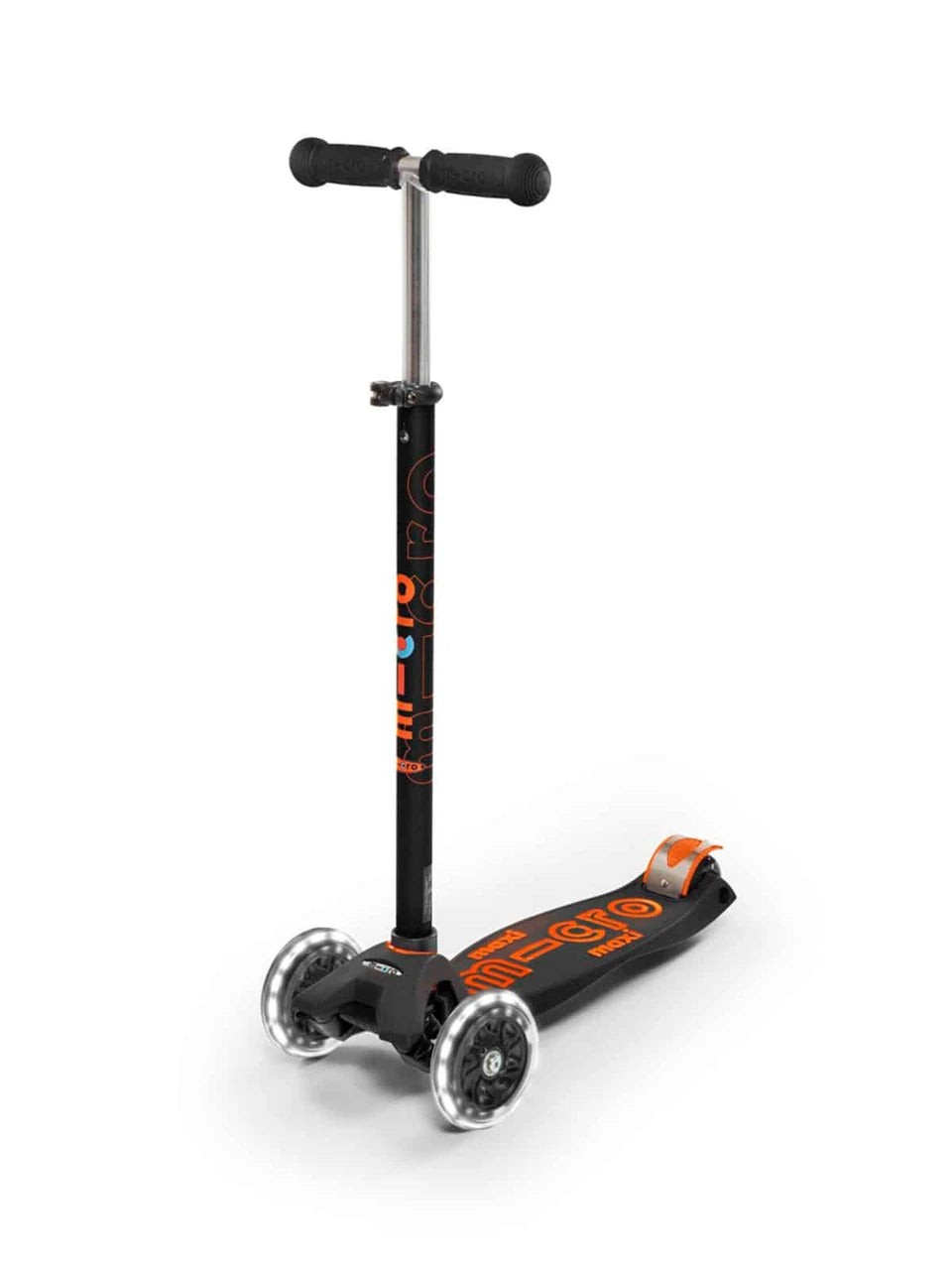 Micro Black & Orange - Maxi Del LED Scooter