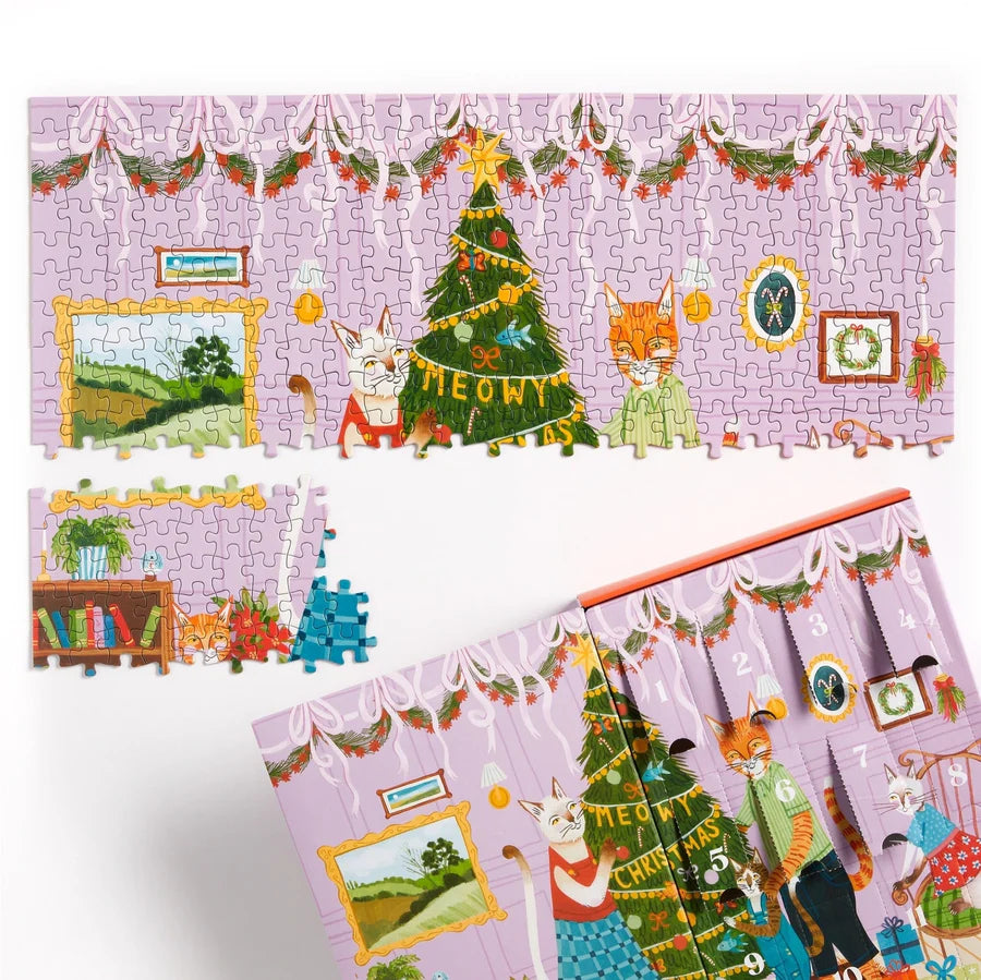 Meowy Christmas 12 Days of Christmas Puzzle