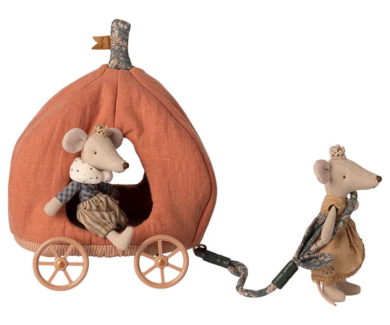 Maileg - Mouse Pumpkin Carriage