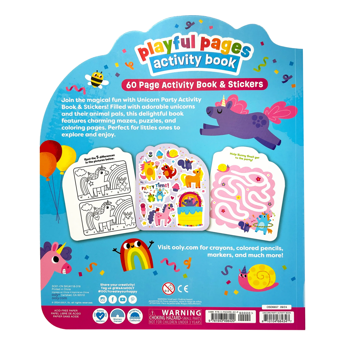 Unicorn Party Activity Book
