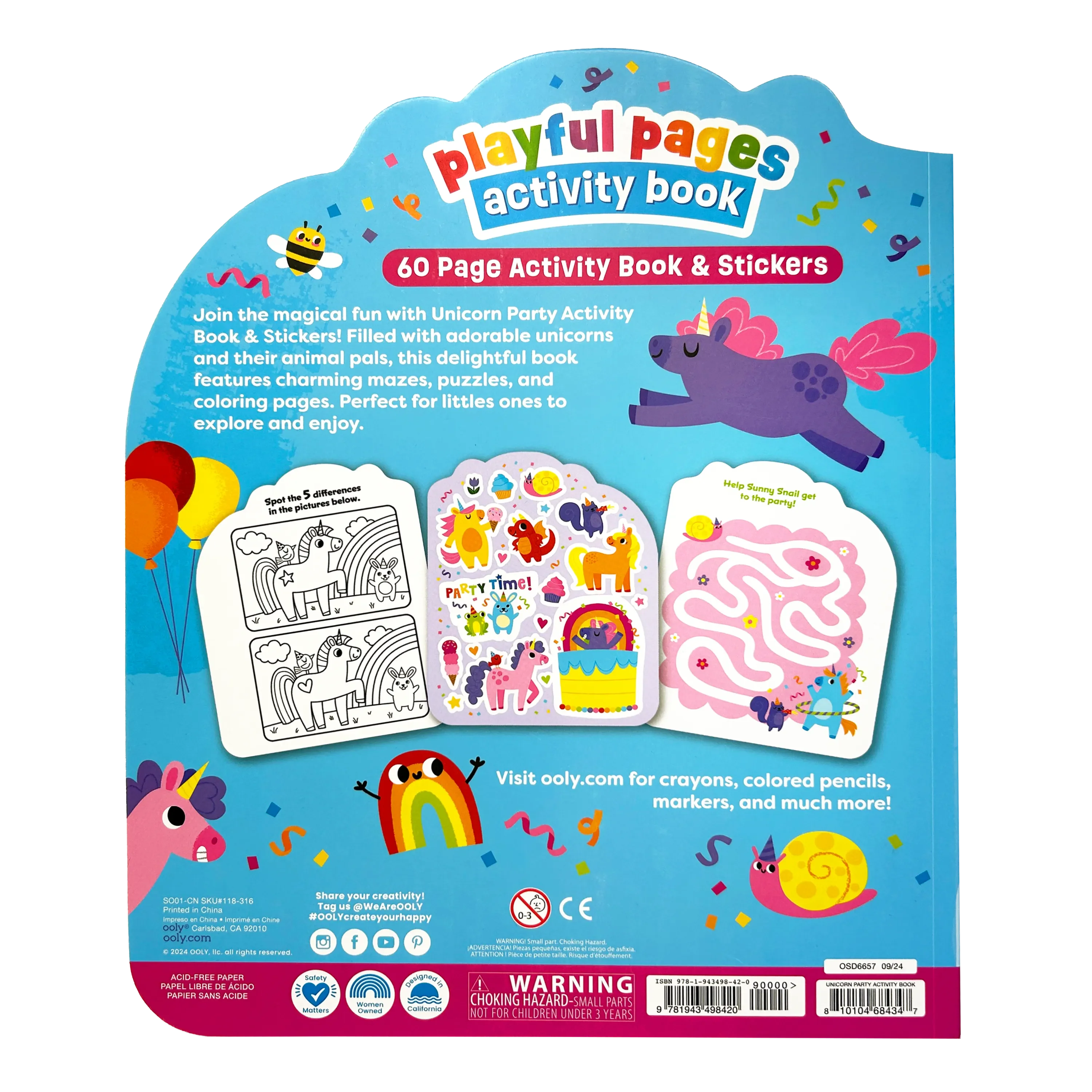 Unicorn Party Activity Book