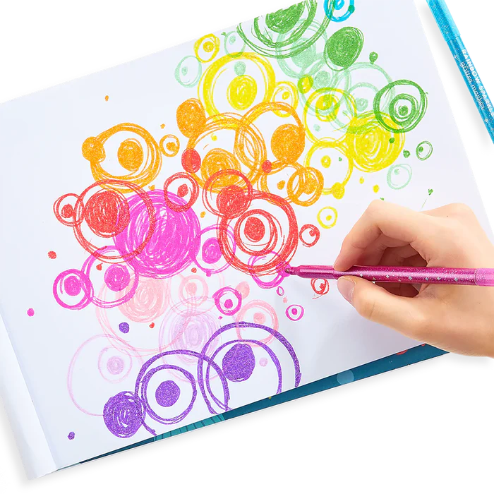 Rainbow Sparkle Glitter Markers (Set of 15)