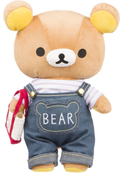 Rilakkuma Going Out (Bear Overalls) Plush 15"