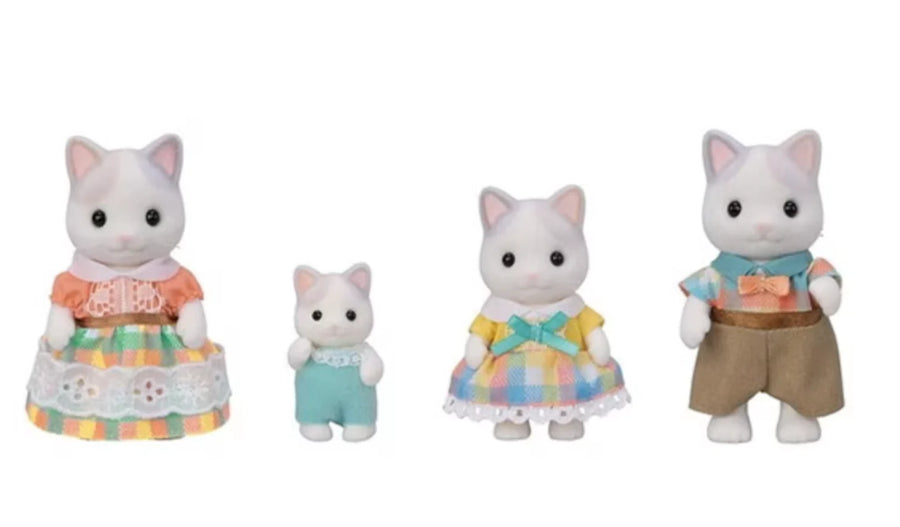 Calico Critter - Latte Cat Family