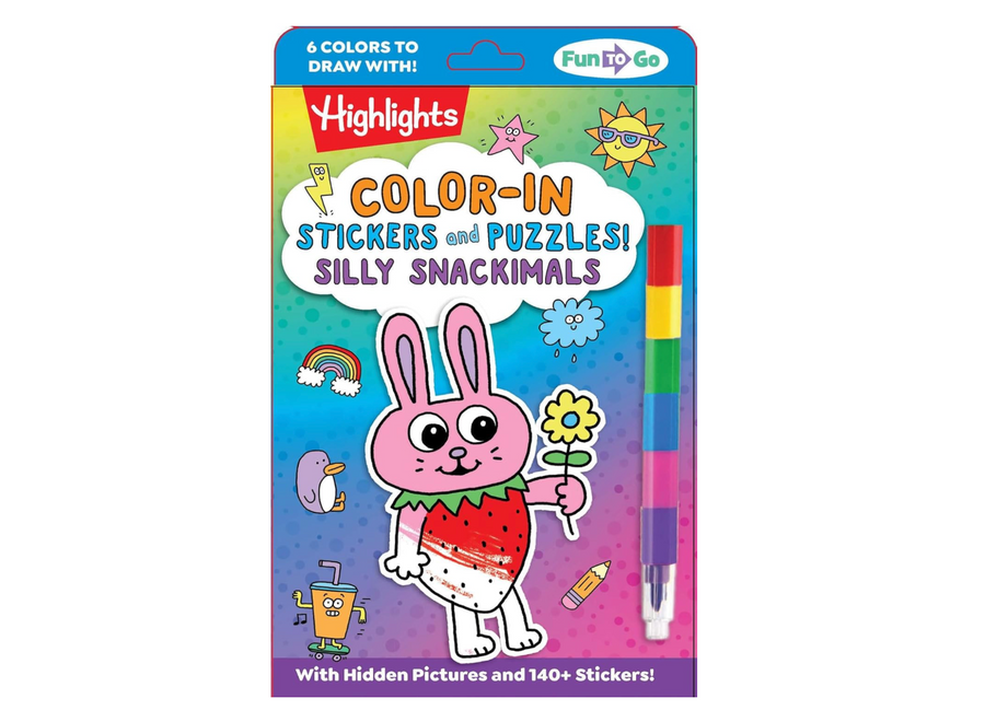 Color-In Silly Snackimals