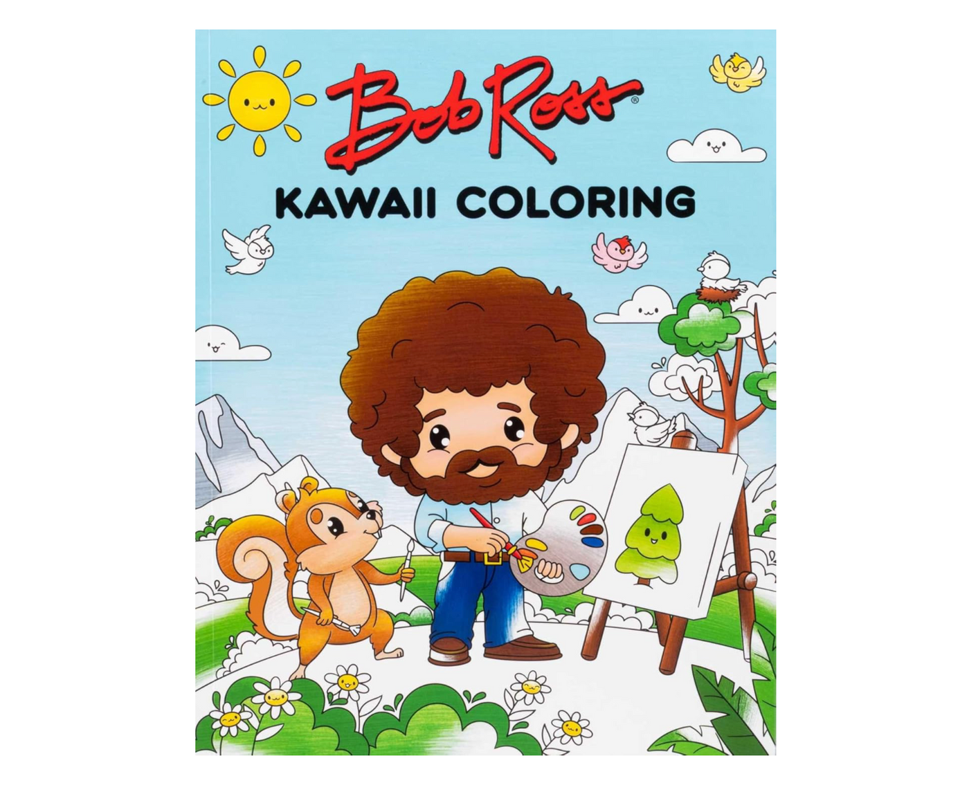 Bob Ross Kawaii Coloring Book
