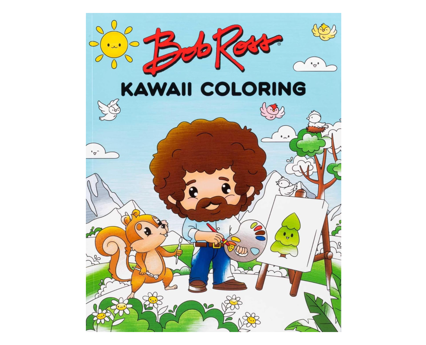 Bob Ross Kawaii Coloring Book