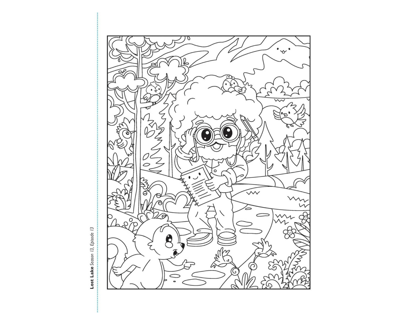 Bob Ross Kawaii Coloring Book