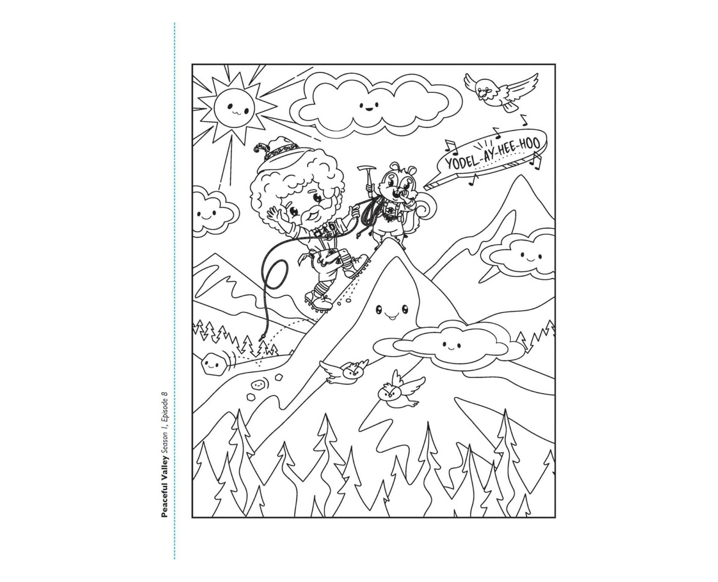Bob Ross Kawaii Coloring Book
