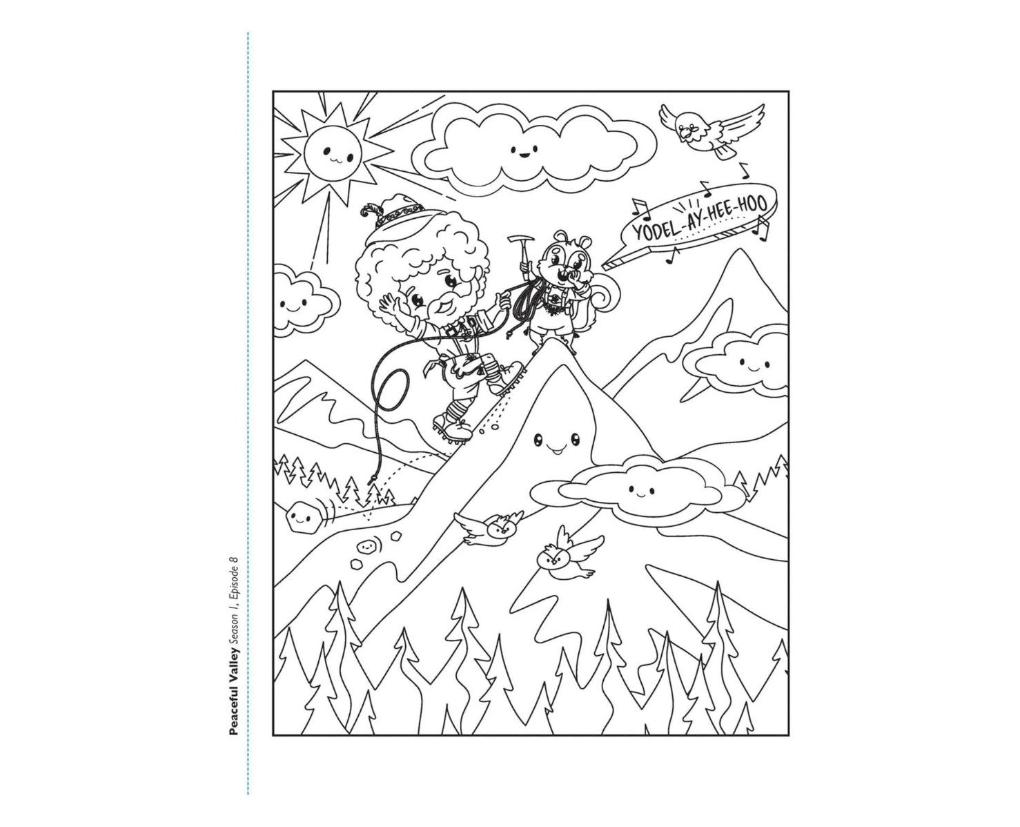 Bob Ross Kawaii Coloring Book