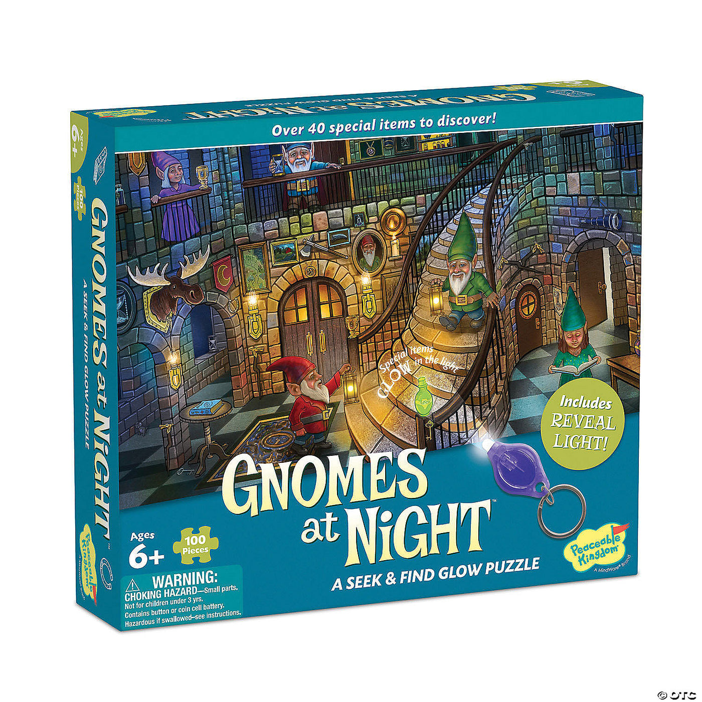 Seek and Find Glow In The Dark Puzzle: Gnomes at Night