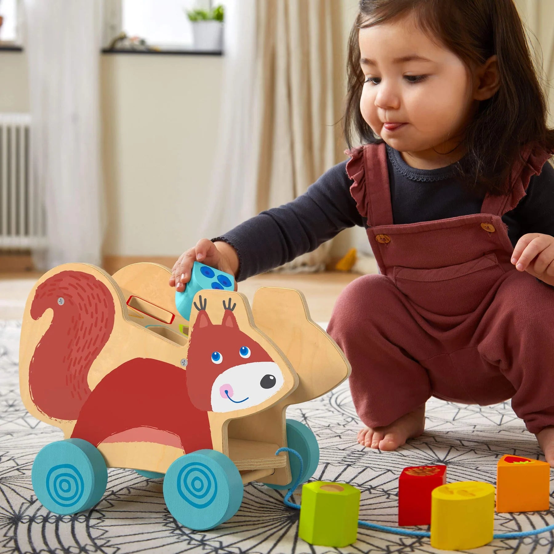 Squirrel Pull-Along & Sorter