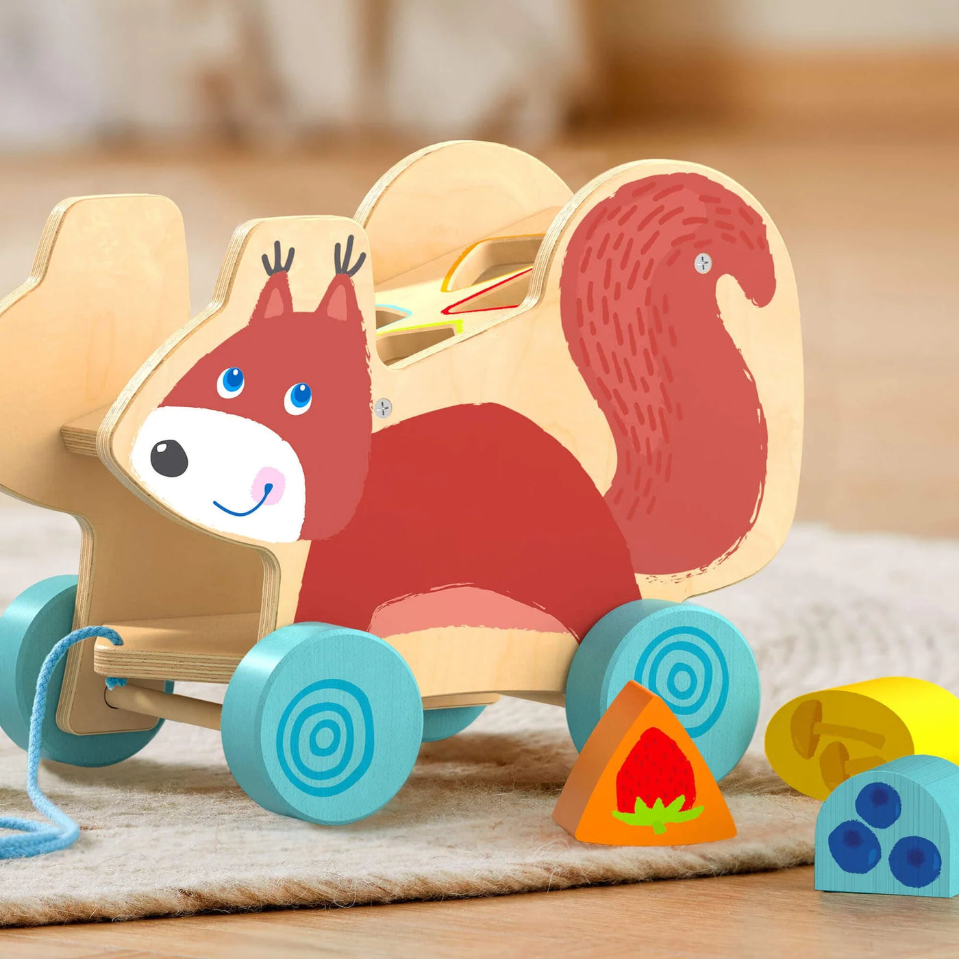 Squirrel Pull-Along & Sorter