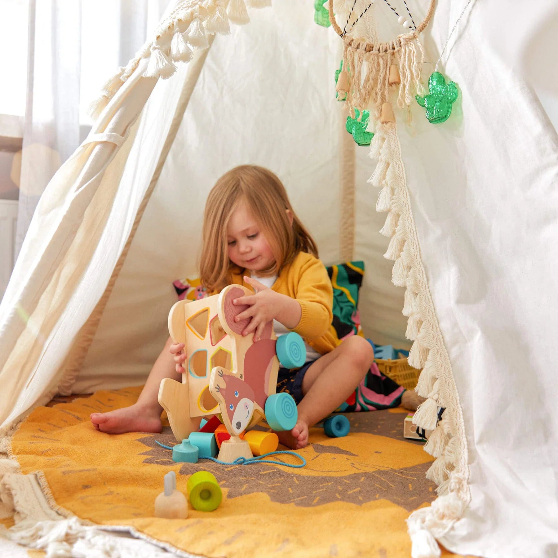 Squirrel Pull-Along & Sorter