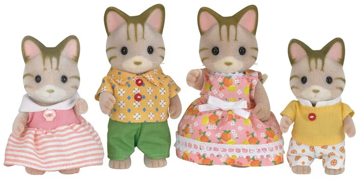 Calico Critters - Striped Cat Family