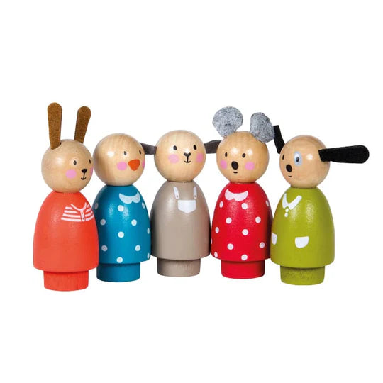 The Big Family Playhouse Assorted Wooden Characters