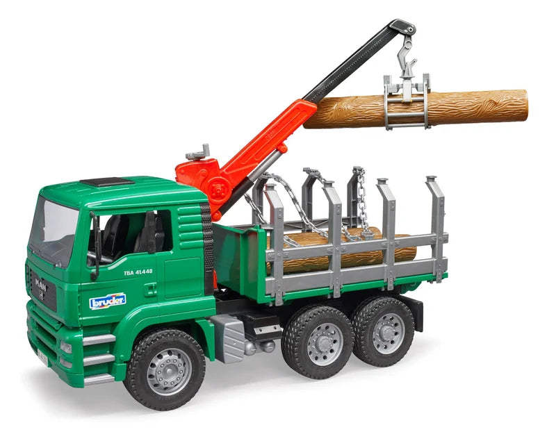 MAN TGA Timber Truck with Loading Crane with 3 Trunks