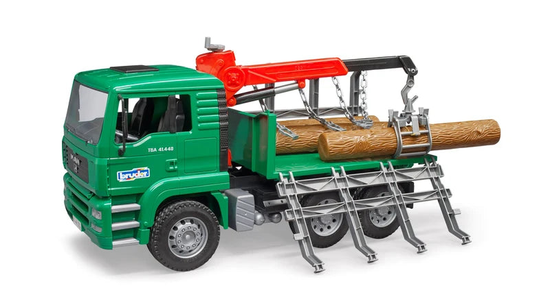 MAN TGA Timber Truck with Loading Crane with 3 Trunks