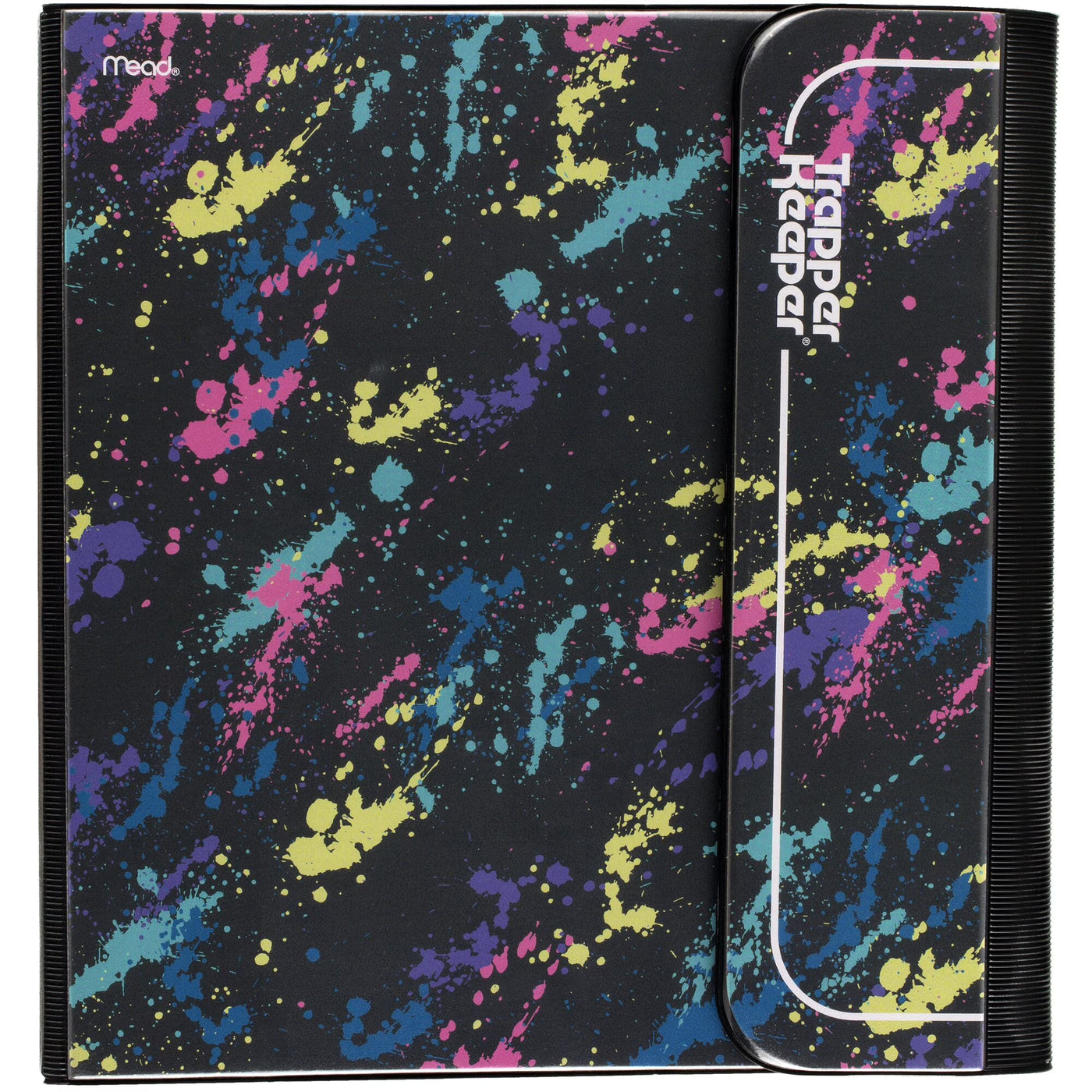 Retro Paint Splatter Trapper Keeper Binder 1"