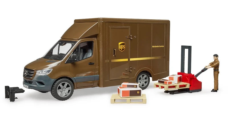 Sprinter UPS Truck with Manually Operated Pallet Jack
