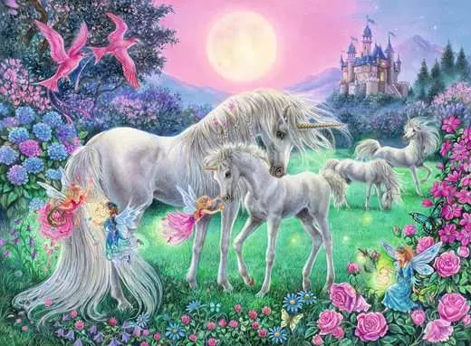 Unicorns in the Moonlight Puzzle (100pc)