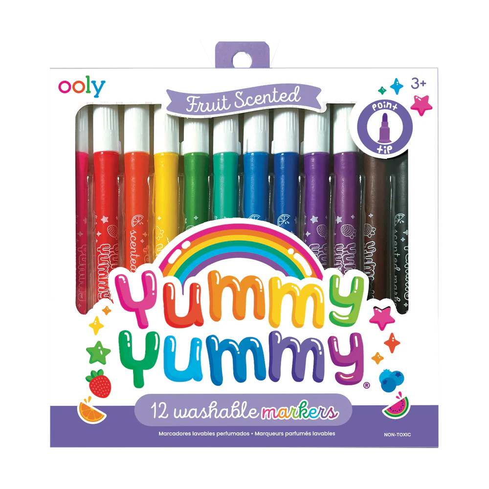 Yummy Washable Scented Markers (12 count)